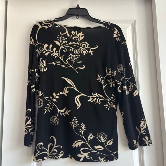 VTG Nexxen Women’s Floral Whimsygoth Long Sleeve Top XL 90s Babydoll Y2k - Picture 2 of 9